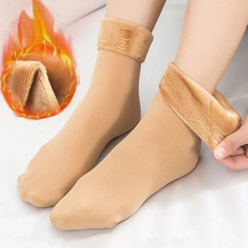 

Women Thicken Socks Winter Warm Thermal Wool Cashmere Snow Socks Boots Floor Sleeping Socks for Outdoor Camping