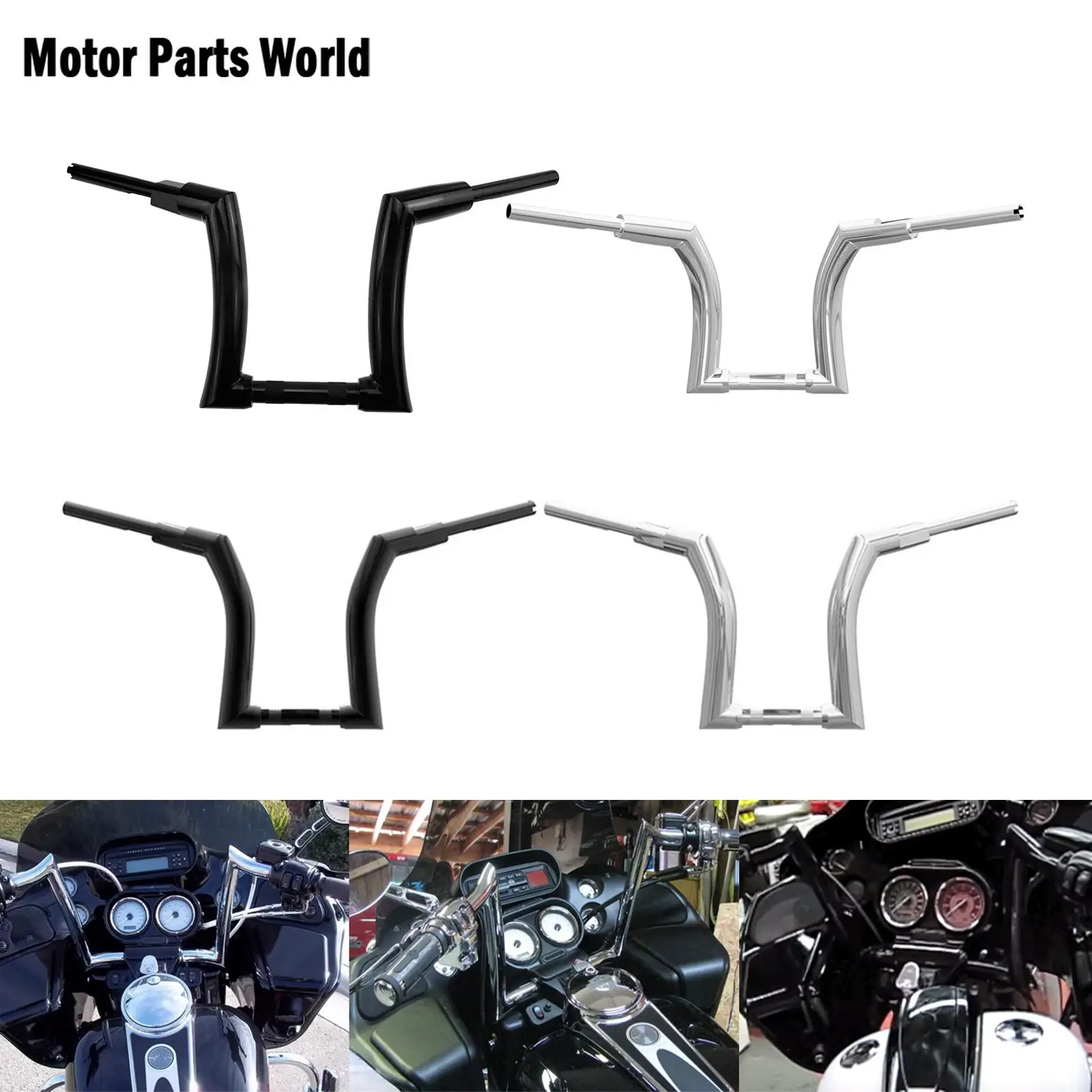 

Motorcycle 12" 14" 16" Bar Handlebars For Harley Touring Road King 2014-2020 Softail Fat Boy Breakout Slim FLSTF 2015-2019 2020