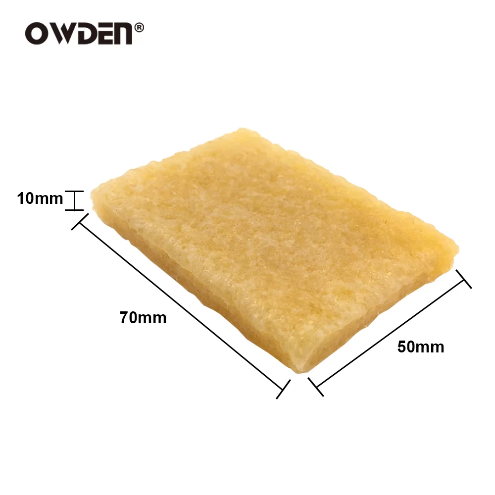 OWDEN Raw Film decontaminazione Wipe & Remove Leather colla macchie foglio di gomma naturale accessori in pelle fatti a mano strumenti fai da te