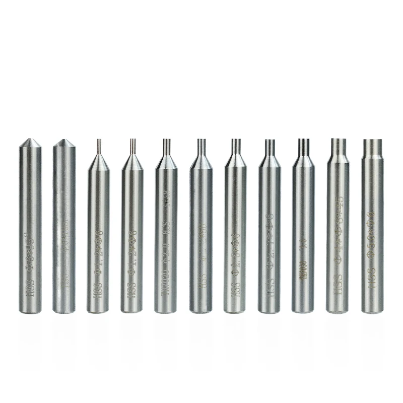 XCAN Vertikale Schlüssel Maschine Guide Pins HSS Bohrer 1,2-5,0 Für Schlosser Werkzeuge Schlüssel Schneider Schlüssel Fräsen Cutter
