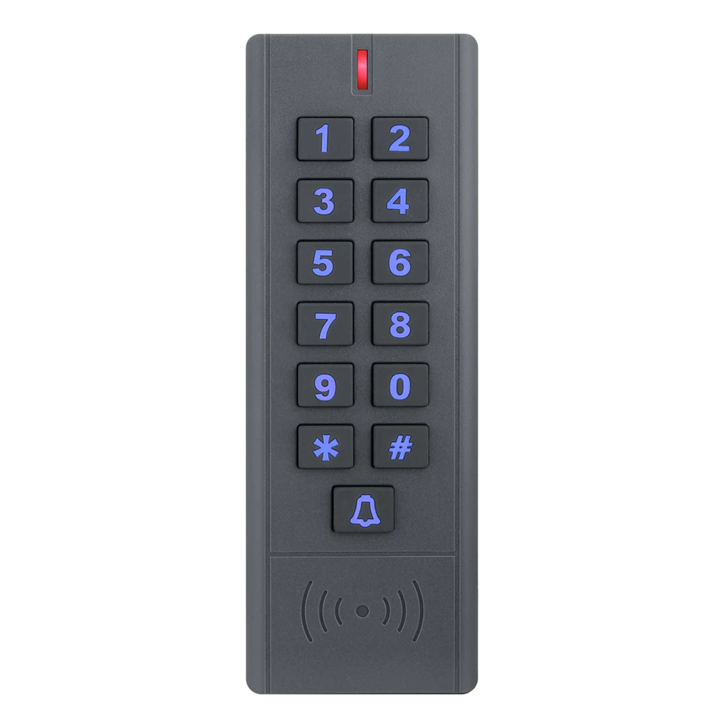 A9-S-EM 1000 User IP67 Waterproof Access Control Keypad Outdoor RFID Access Controller Door Opener System EM4100 125KHz Key Card