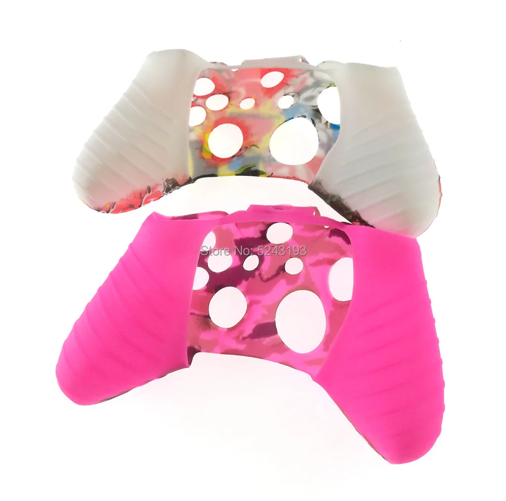 1 قطعة طباعة نقل المياه كامو غطاء سيليكون الجلد ل Xbox One تحكم حامي ل XBOXONE نقل المياه غطاء من السيليكون