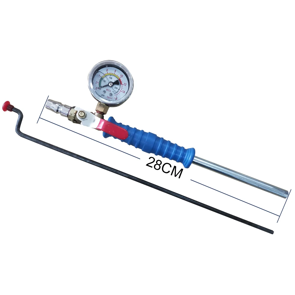 New 1PCS tire pressure gauge for quick inflating pressure test with switch for automobile tire inflator valve