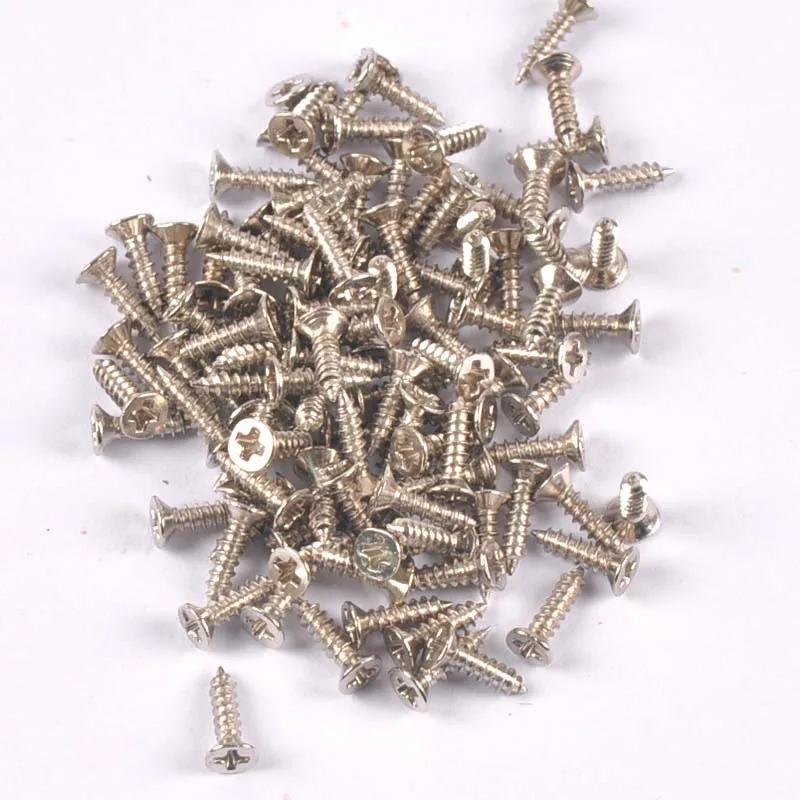 100Pcs Mini Flat Head Screw For Wooden Box Hardware Accessories Carpenter's Furniture Wood Working Bronze/silver/golden Screws