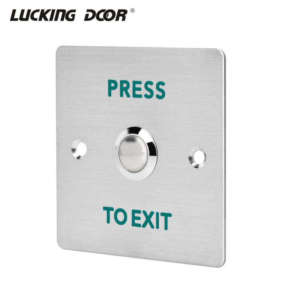 

86*86mm IP65 Waterproof switch Door Exit Button Release Push Switch Stainless Steel Alloy exit button