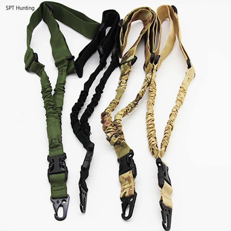 

Hunting Tactical 1 Point Gun Sling Shoulder Strap Outdoor Rifle Sling With QD Metal Buckle Carbine Gun Accessories