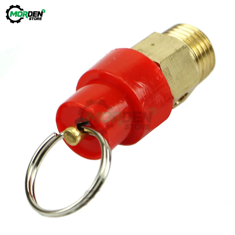 1/4\'\' BSP 1/3/4/5/6/7/8/10KG Air Compressor Safety Relief Valve Pressure Release Regulator 9mm Diameter For Pressure Piping