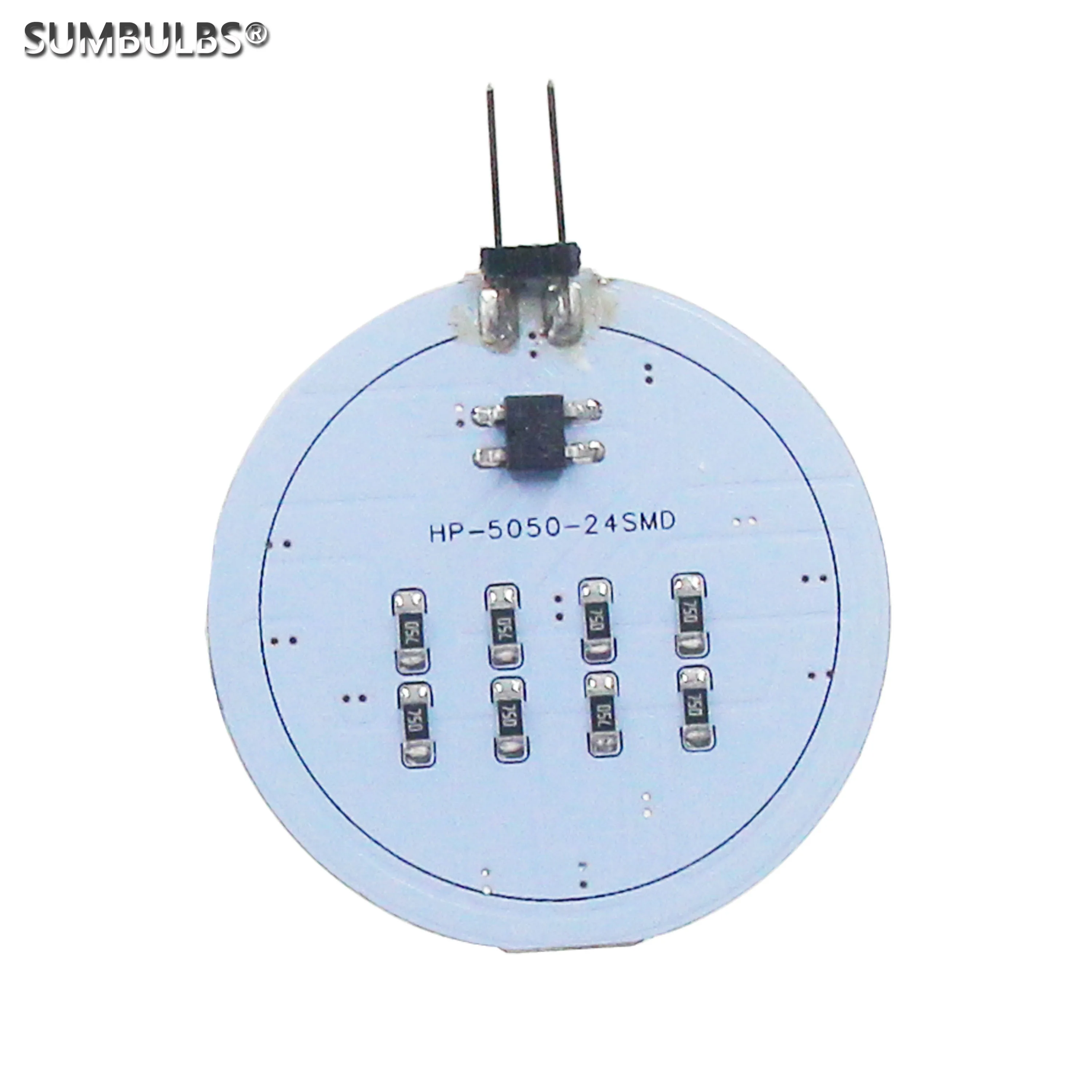 SUMBULBS 5W G4 5050 SMD 180 Degrees 24 Bi-Pin LED Chips Light Lamp Bulb DC 12V Input Warm Cold White