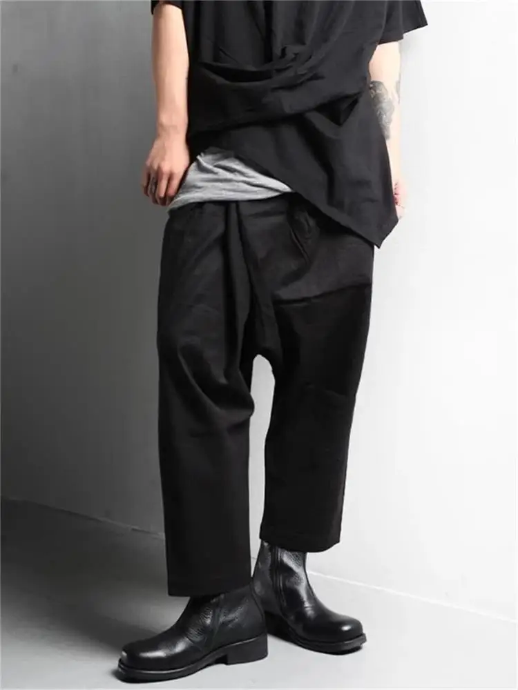 

Men's Fall Pants Hanging Crotch Pants Spring And Autumn New Simple Personality Hip Hop Street Casual Loose Pants