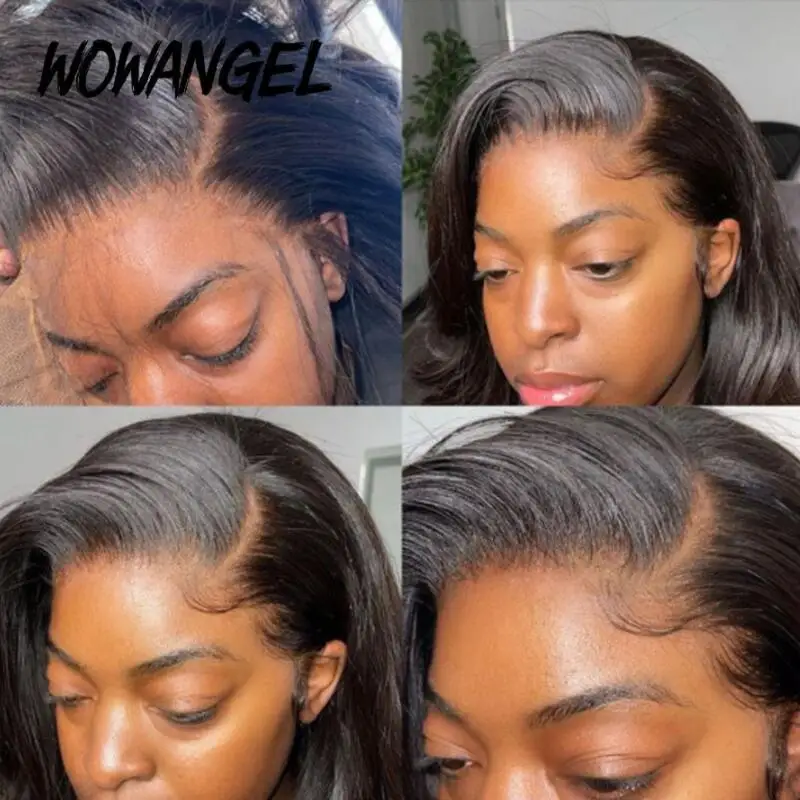 Body Wave Bündel mit HD-Spitzenverschluss, peruanische Haarbündel mit Frontal-Remy-Haar, unsichtbare Spitze, Hautschmelzende Haarverlängerungen – Detail 5