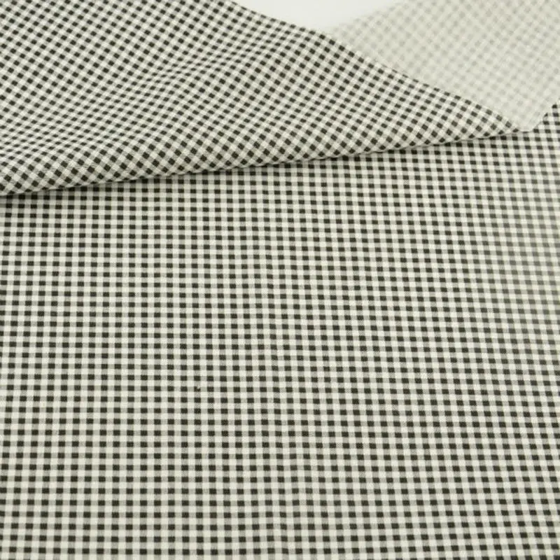 Booksew Printed Black and White Check Design 100% Cotton Fabric Patchwork Sewing Tela Algodon Tecido Tissus Au Metre Craft