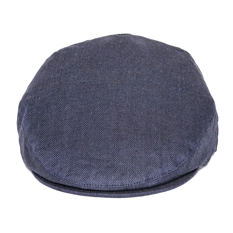 BOTVELA Linen Flat Cap Men Women Herringbone Newsboy Caps Driving Bunnet Ivy Hat Bakerboy Hats Summer Boina 006