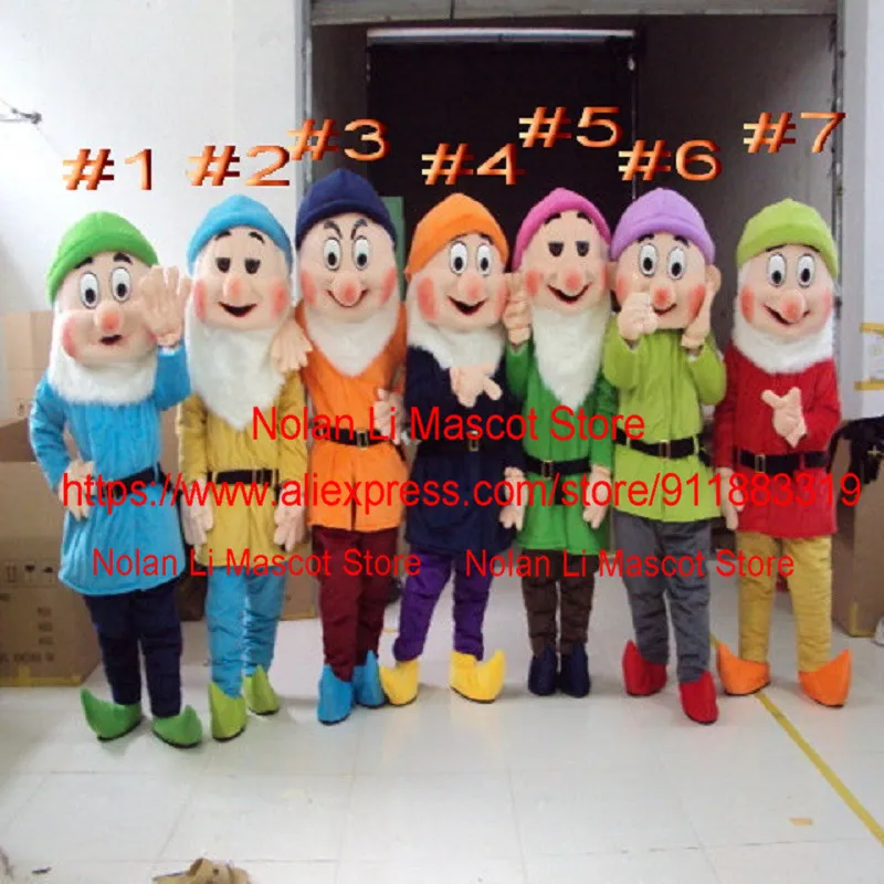 

Factory Outlet EVA Material Helmet Seven Dwarfs Mascot Costume Cartoon Suit Fancy Dress Cosplay Birthday Party 790