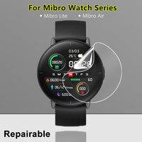 Ultra Clear Slim Screen Protector For Xiaomi MiBro Lite / Air Smart Watch Soft TPU Repairable Hydrogel Film -Not Tempered Glass