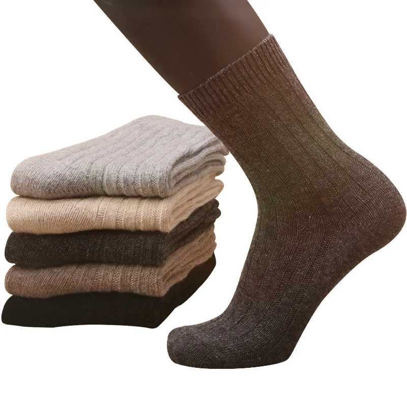 

Urgot 5 Pairs Brand Male Autumn Winter Men's Needle Rabbit Wool Socks Men Thickening Thermal Wool Socks For Men Elite Warm Socks