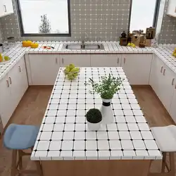 0.4x2M Kitchen Stove Countertop Waterproof Oil-proof Stickers Self-Adhesive Wallpaper Cabinet Door White Lattice Decorative Film