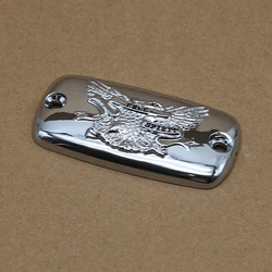 Motorcycle Chrome Billet Fluid Brake Master Cylinder Reservoir Cap Cover For Honda Valkyrie Goldwing 1500 1800 VTX1800