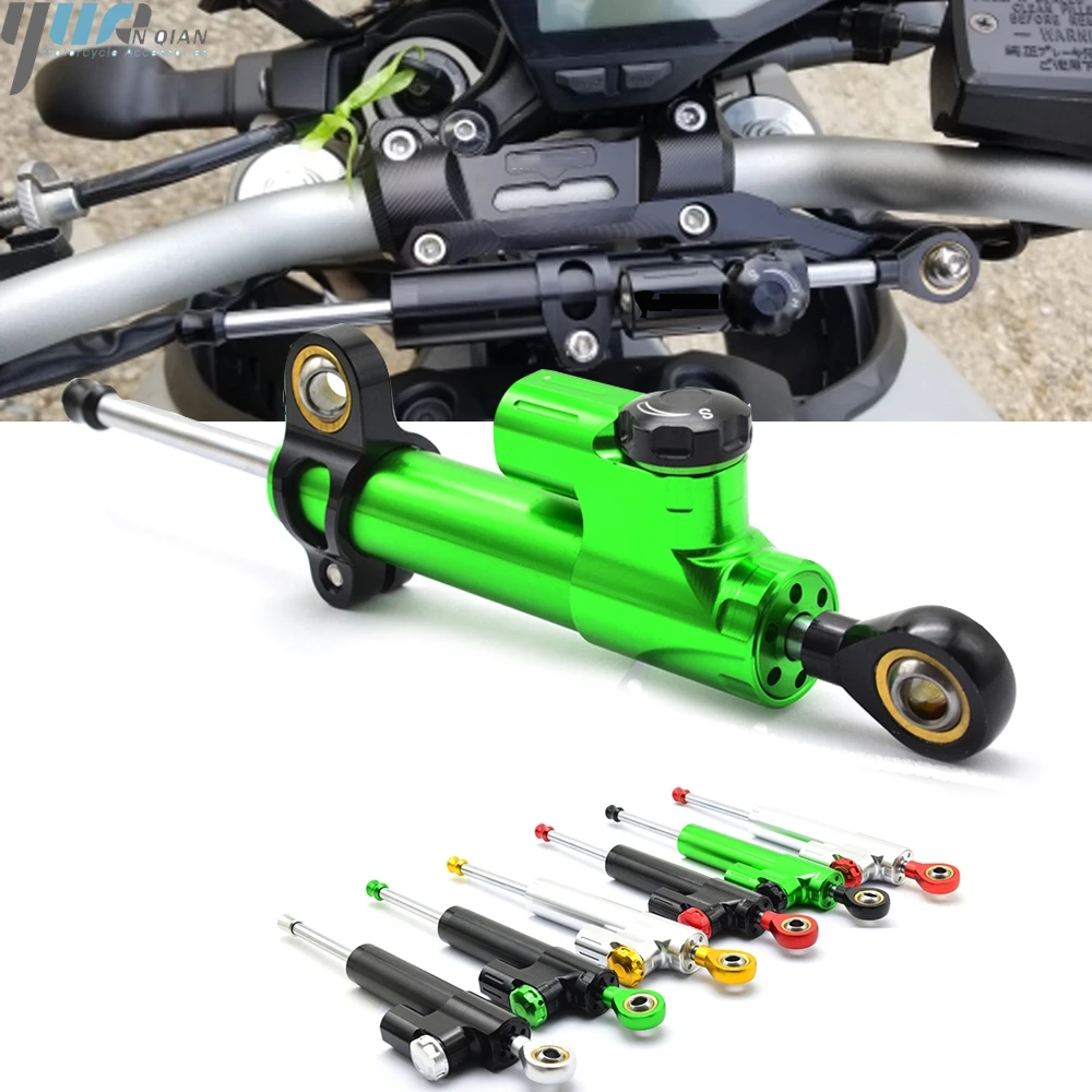 Universal Motorcycle Aluminum Adjustable Steering Damper Stabilizer For KAWASAKI Z750 Z800 Z900 Z1000 Z750 Z300 Z125 W800/SE