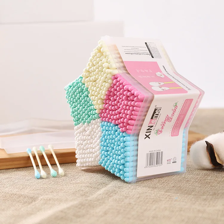 500PCS/SET  Baby Cotton Swab Stick Head Ear Buds Cleaning Tools New Hot Selling Cosmetic Makeup