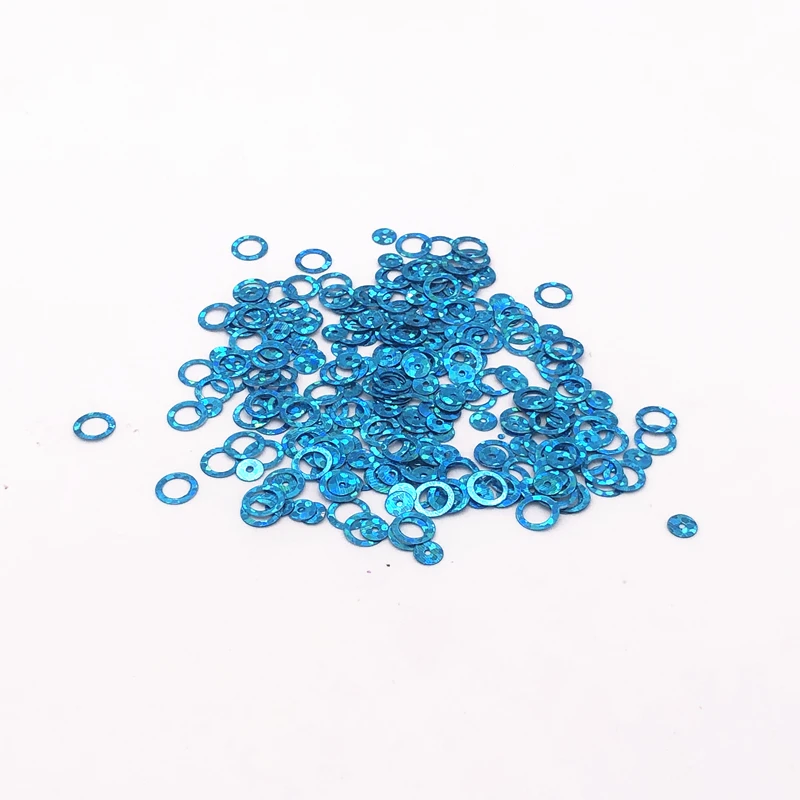 

10g/Lot 4mm/6mm Lash Circle Laser Turquoise Combination Sequins PVC Paillettes Sewing Wedding Craft DIY Lentejuelas Accessories