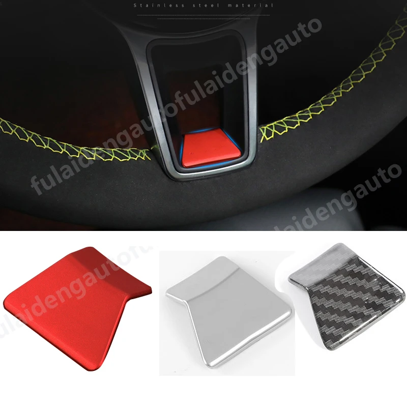 

For Porsche Macan 2014-2018 Cayenne Carbon fiber ABS Matte Steering Wheel decorative sequins Cover Trim Car Styling Accessories