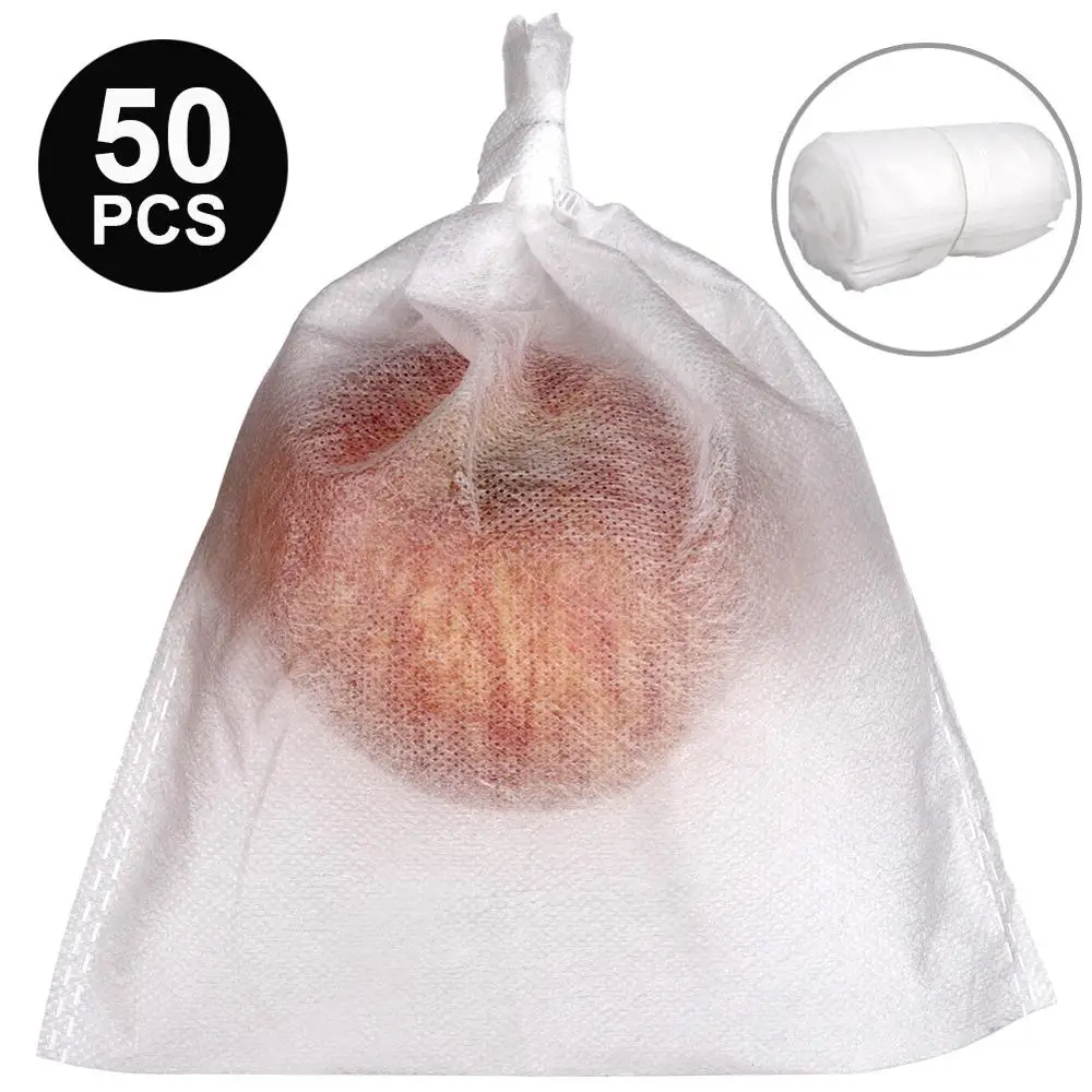 

50Pcs Grape Protection Bag Vegetable Fruit Protect Breeding Bag Anti-Bird Moisture Insect Net Bag Prevent Fruit Tree Mosquitoes