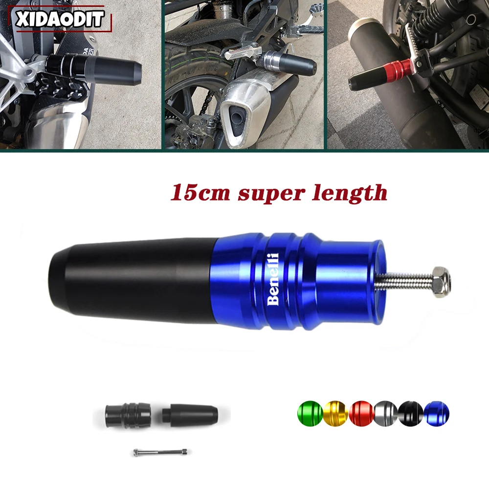 For Benelli Leoncino 500 LeonineX TNT 125 135 Jinpeng 502 TRK50 Motorcycle CNC Frame Crash Pads Exhaust Sliders Crash Protector