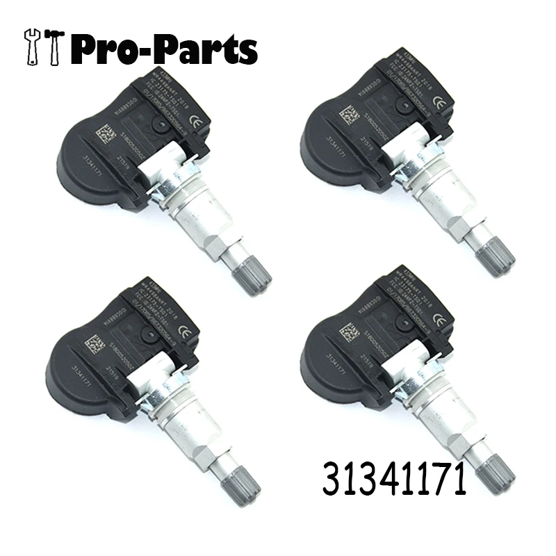 

31341171 Высокое качество 4 шт./компл. датчики давления в шинах TPMS для Volvo C30 C70 S60 S80 V60 XC60 XC70 433 МГц