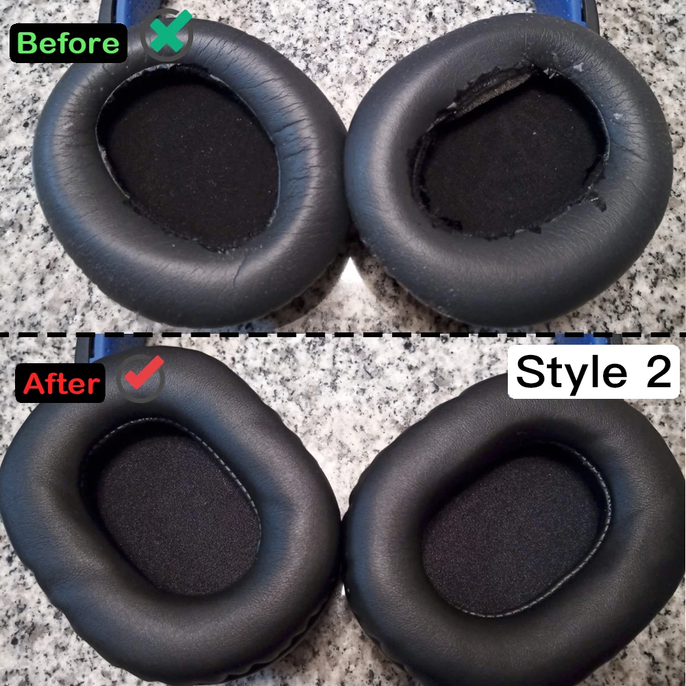 Whiyo Weiche Samt Ersatz Ohr Pads für Sony MDR ZX750BN ZX750AP ZX770BN ZX770AP Headset Kissen Kopfhörer Tasche Leder Teile