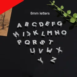 DIY Silver Color Rhinestone Words English Letter for Choker Necklace Collar Bracelet Keychains 10pcs/lot