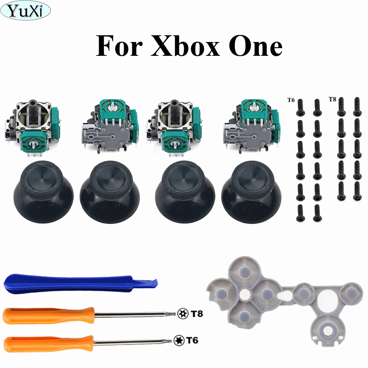 

YuXi 1Set For XBox One 3D Analog Joystick Module Thumbstick Replacement tool set For Xboxone Controller