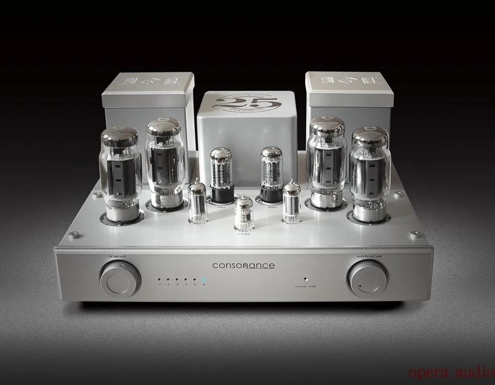 Linear200 MKII Integrated amplifier 12A, 5687 , 5AR4 , KT120 tube AMP AUX Coaxial RCA USB DSD64/128/256 HIFI amplifier AMP