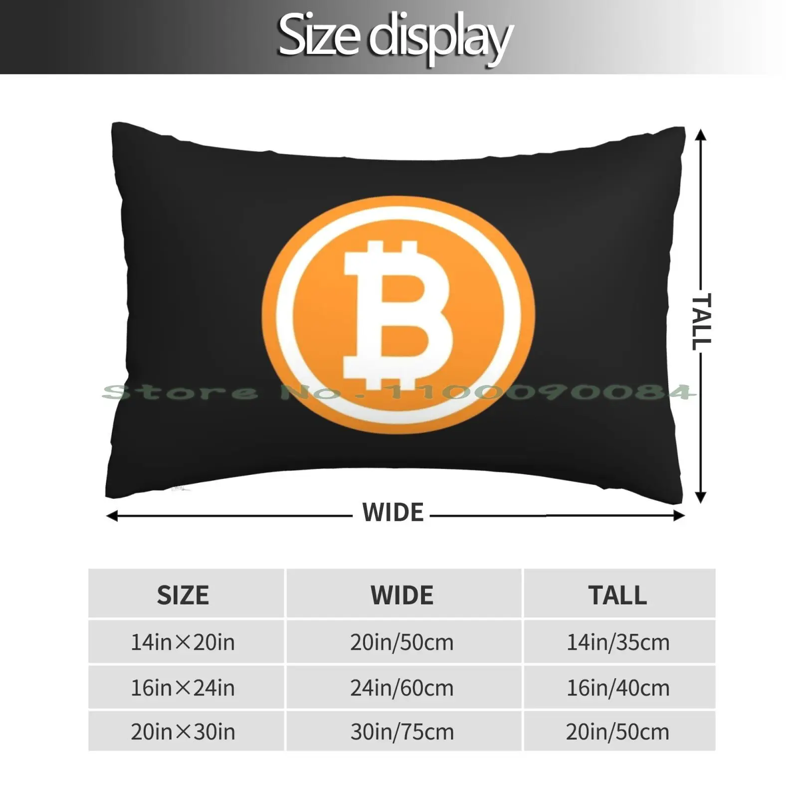 Best Seller-Bitcoin Pillow Case 20x30 50*75 Sofa Bedroom Shib To The Moon Shib Hodler Shib Holder Doge Killer Coin The Coin