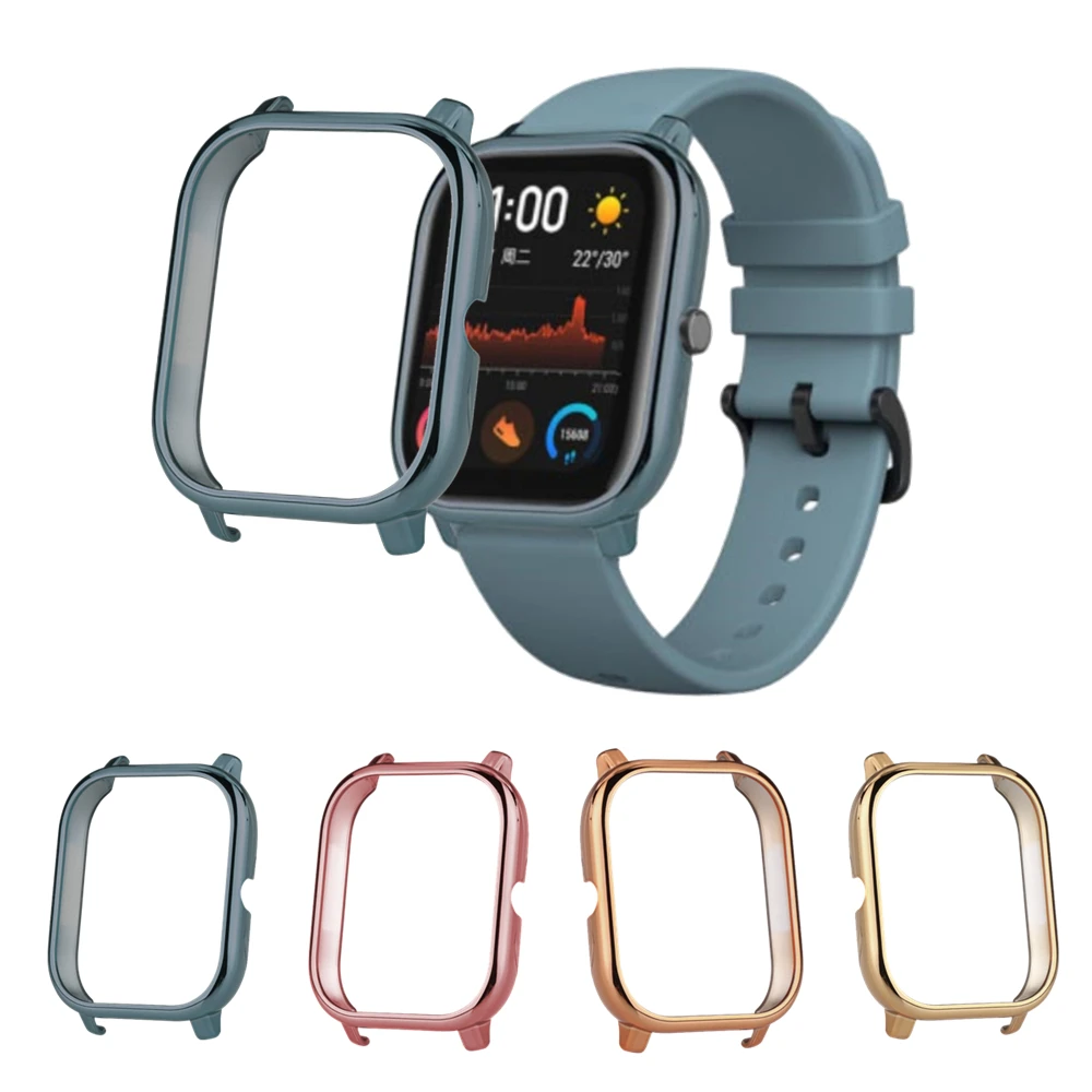 Huami Amazfit GTS 보호 프레임용 PC 커버 케이스, 샤오미 Amazfit GTS 스마트 워치용 전기 도금 보호 케이스 쉘