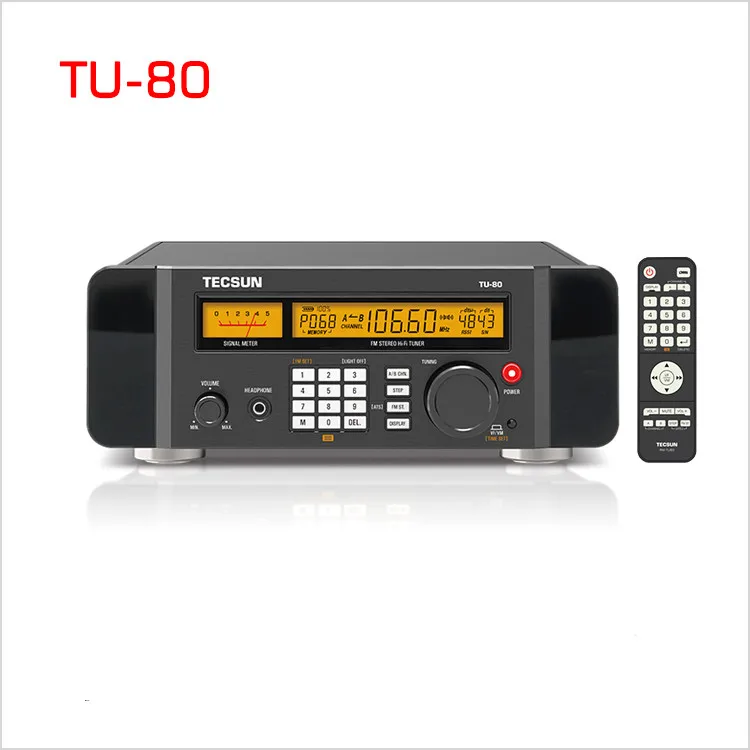 

Hot selling Tecsun TU-80 HIFI FM broadcast audio tuner DSP signal processing 64~108MHz frequency 0.1MHz/0.01MHz tuning