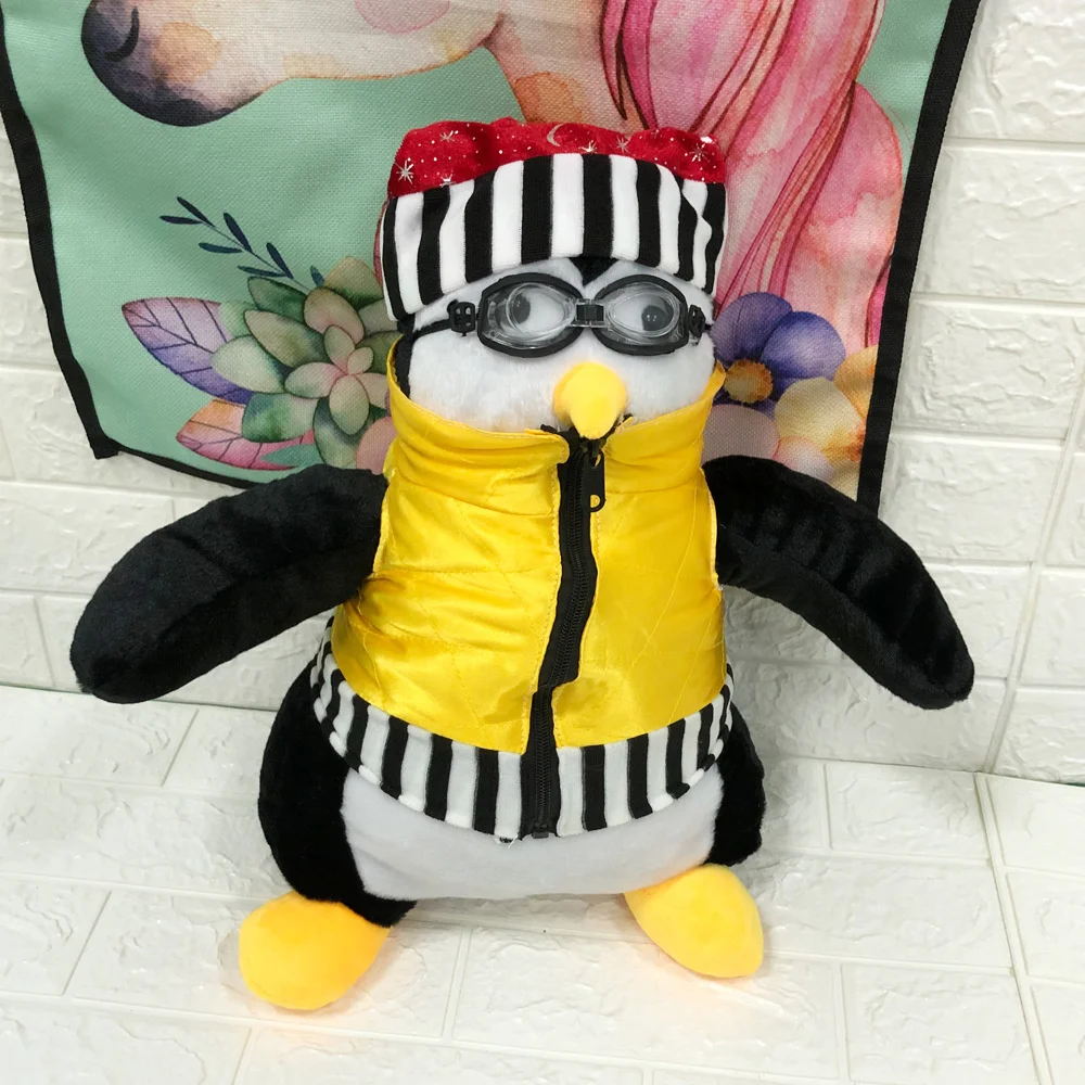 45Cm Penguins Knuffels Ernstige Vrienden Tv Toont Joey 'S Vriend Hugsy Penguin Haji Rachel Knuffel Poppen Voor kinderen Gift