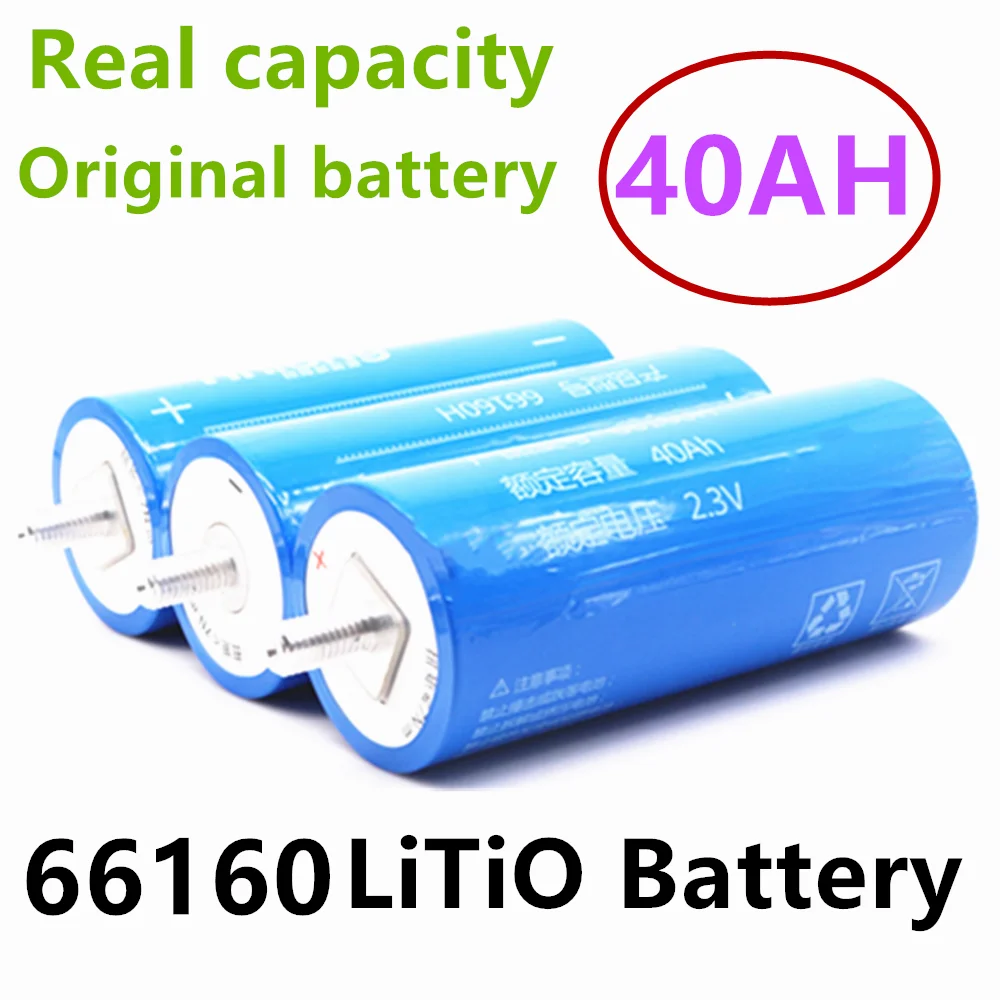 100% Original Real Capacity Yinlong 66160 2.3V 40Ah Lithium Titanate LTO Battery Cell for Car Audio Solar Energy System