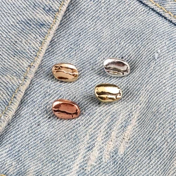 Coffee Beans Metal Pin 4 colors Mini Lovely Brooches Women Men Badge Fashion Clothes Denim Lapel Pins Jewelry Gifts for Barista