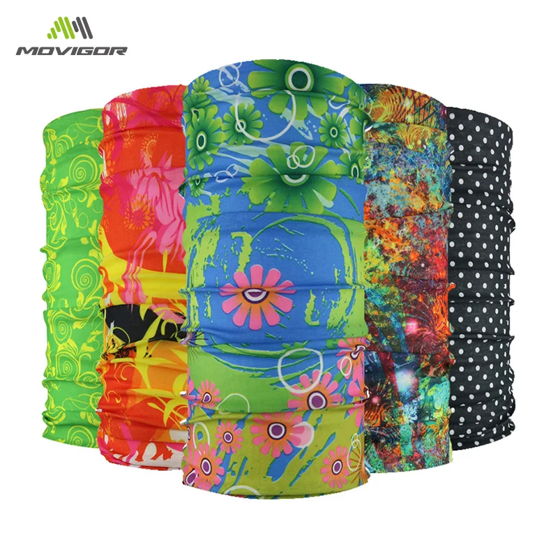 

MOVIGOR Summer Spring Outdoor Sports Scarf Bicycle Headwear Seamless Riding Neck Mask Bike Magic Cycling Headband Thin Bandana