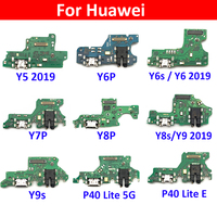 USB Charger Dock Connector Charging Port Microphone Flex For Huawei Y9S Y6P Y8S Y8P Y7P Y6S Y7A P40 Lite 5G EReplacement Part