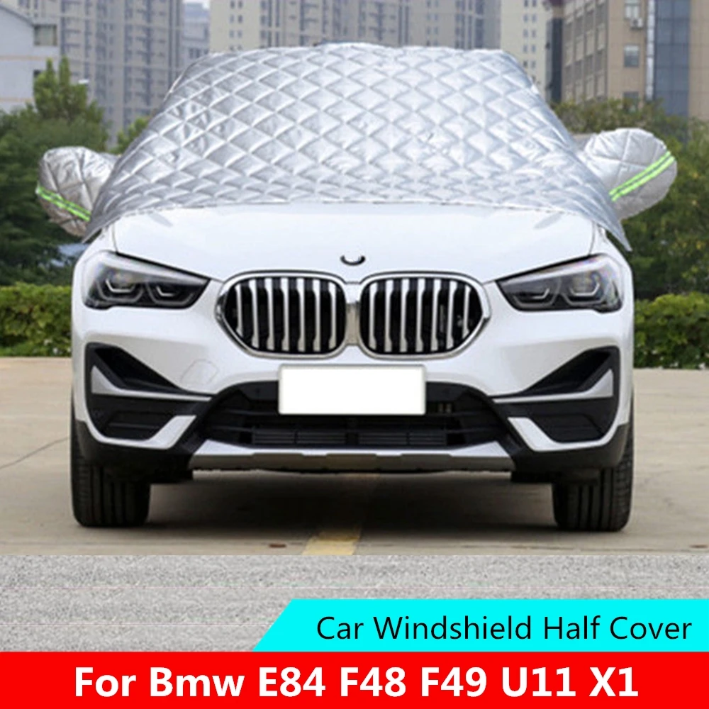 

For Bmw E84 F48 F49 U11 F39 X1 X2 Car Windshield Mirror Cover Cotton Wool Sun Shade Protector Winter Snow Ice Rain Dust Frost