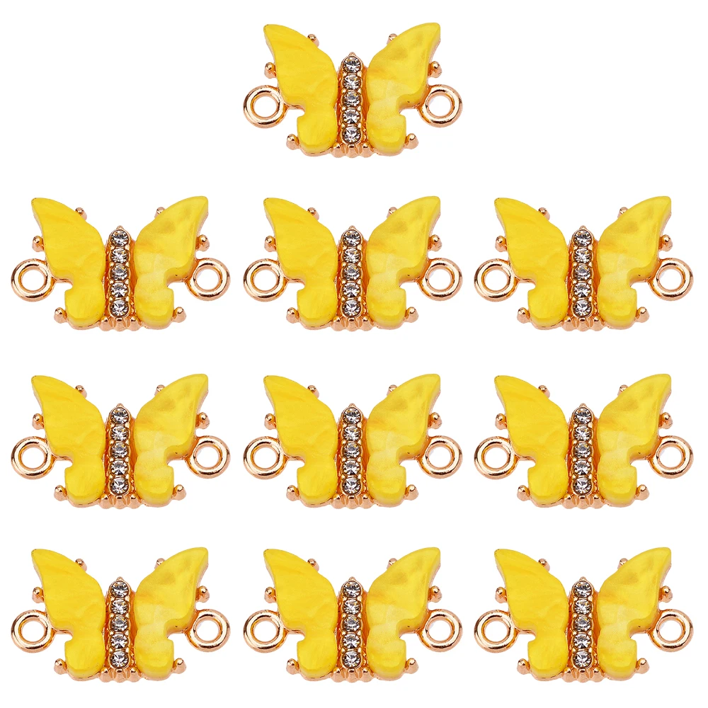 Peixin 10Pcs/Set High Quality Multicolor Acrylic Butterfly Connector for DIY Bracelet Necklace Jewelry Making Animal Accessories
