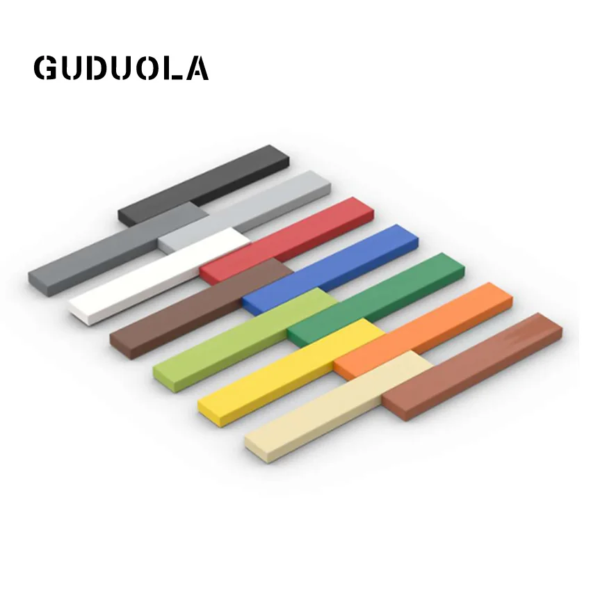 

Guduola Building Block Parts 6636 Tile 1x6 MOC Small Particle Special Brick Plate Toys for Kid 50pcs/LOT