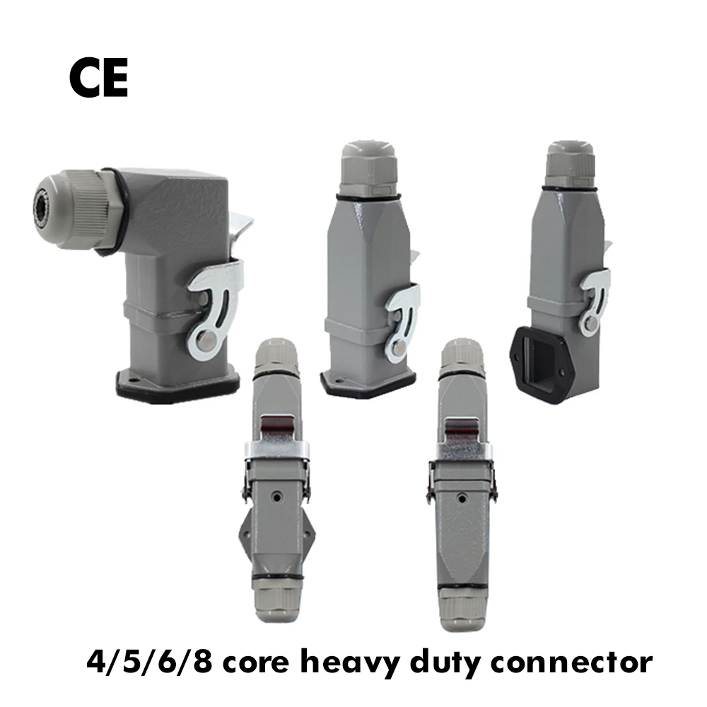 

Heavy Duty Connector HDC HA 4 5 6 8 Pin Over Load Connection 10A Rectangle Waterproof Multiple Function Aviation Plug Socket