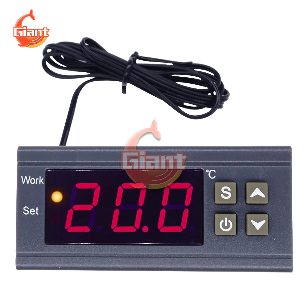 Digital Thermostat MH1210W AC 110-220V DC 9-72V 10A temperature controller switch temp meter Thermoregulator for incubator box