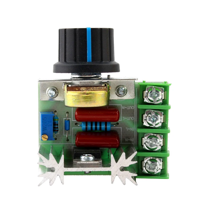 Moduł ściemniania AC 220V 2000W SCR Regulator napięcia Regulator prędkości ściemniacza wyłącznik ściemniacza Regulator mocy