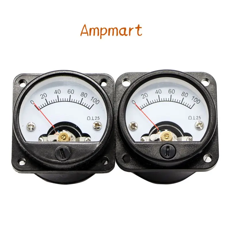 Ampmart 1 Stück SO45 Panel Meter DC 100MV Schwarz für 300B 2A3 845 Röhrenverstärker – Detail 2