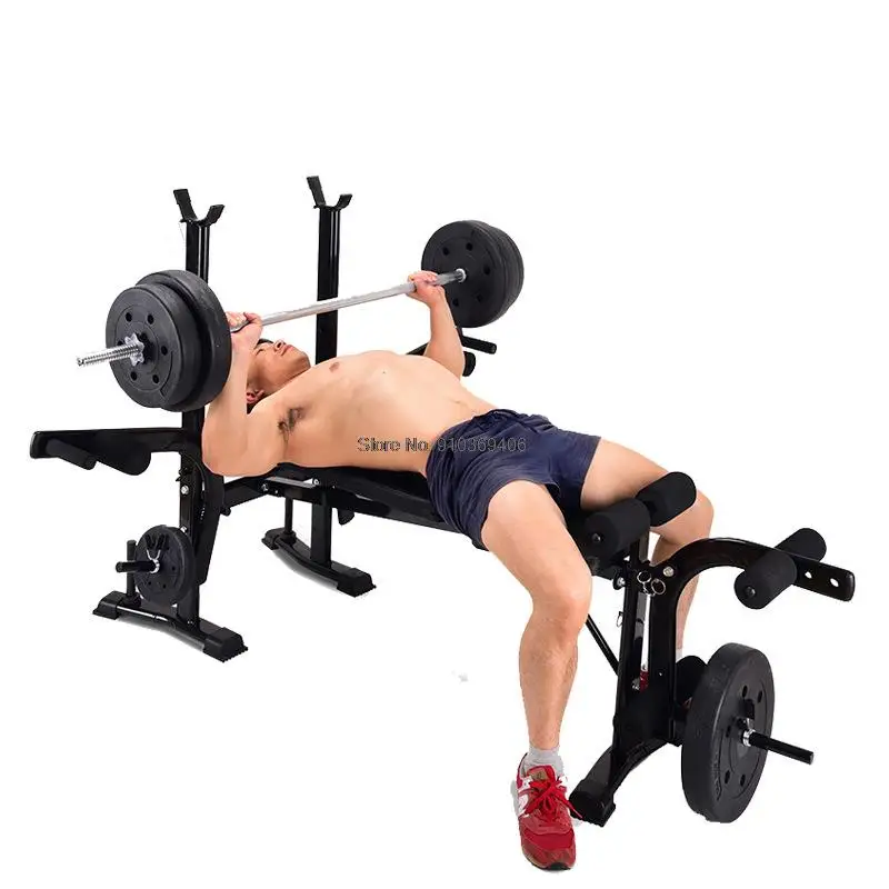 

Foldable Weightlifting Bed Bench Press Multifunctional Comprehensive Training Device Home Fitness Equipment