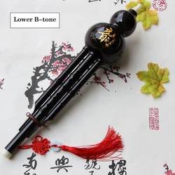 Chinese Handgemaakte Hulusi Etnische Beginner's Muziekinstrument Zeven-Hole Cucurbit C Tune Lagere B Tune Voor Beginner Muziek Liefhebbers