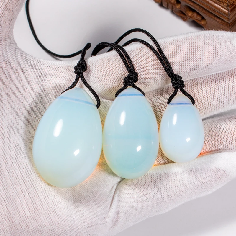 

Yoni Eggs Natural Opal Crystal Healing Stones 3pcs Set For Reiki Massage Wholesale Bulk Spiritual Genuine